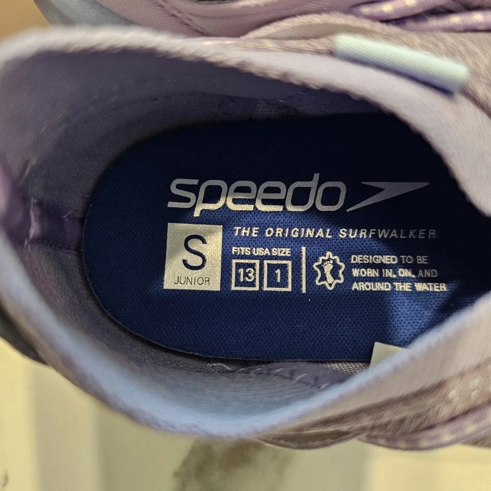 Speedo Aqua Trek Water Shoes Kids‎ Junior Size 13-1 Lavender Breeze Hawaii NWT